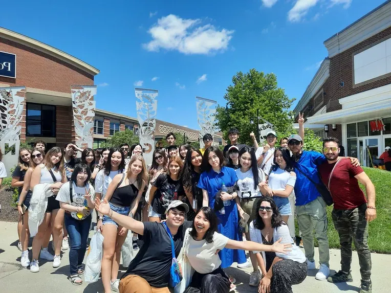 Summer Institute students post for a group photo