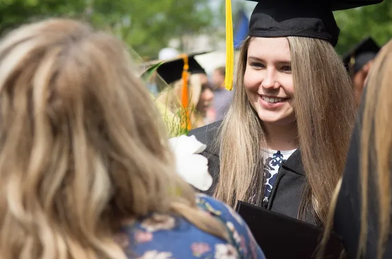 Student at commencement